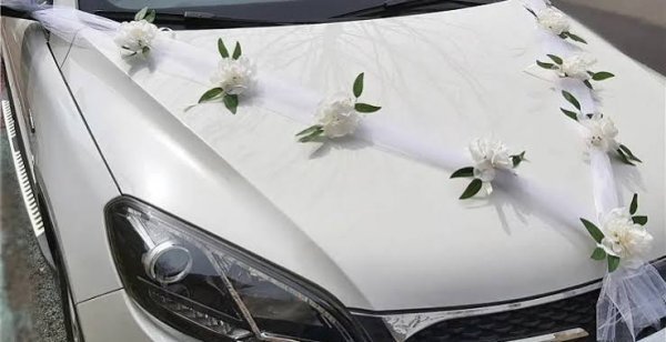  عکس ماشین عروس ساده