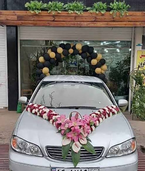  عکس ماشین عروس ساده