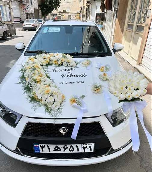  تزیین ماشین عروس لاکچری