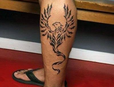  عکس طرح تاتو روی پا مردانه ساده