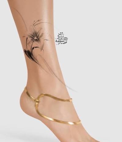  عکس طرح تاتو ساق پا زنانه