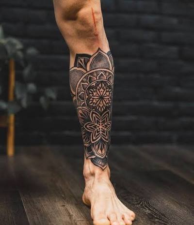  عکس تاتو روی پا مردانه خفن