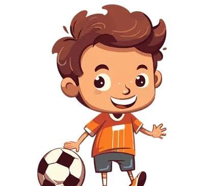  عکس کارتونی پسر بچه فوتبالیست
