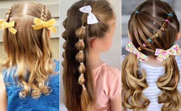  عکس دختر بچه با مدل موهای عروسکی کیوت