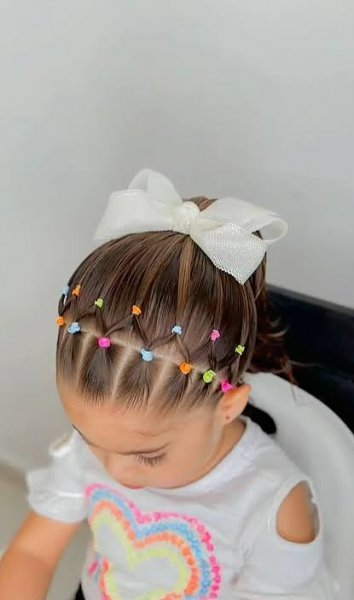  عکس دختر بچه با مدل موهای عروسکی کیوت
