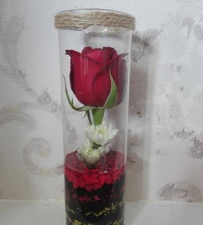  عکس دسته گل رز داخل گلدان شیشه ای با کیفیت عالی