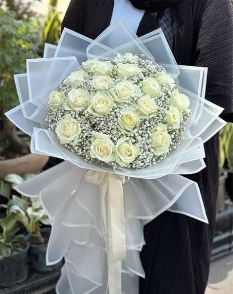  عکس دسته گل سفید