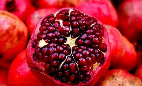  عکس زیبای دانه های قرمز انار