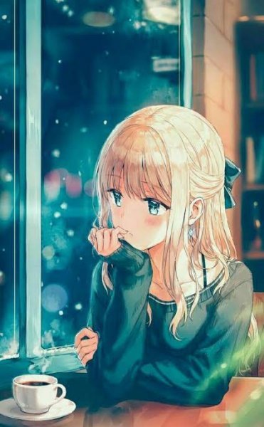  عکس پروفایل انیمه ای دختر تنها