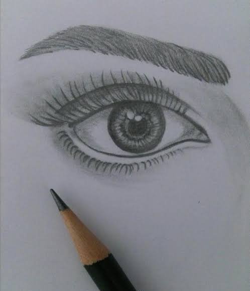  عکس نقاشی چشم اشکی دختر
