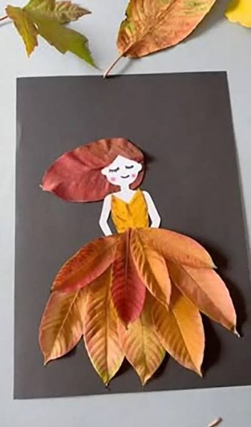  نقاشی درخت پاییزی با برگ
