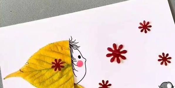  نقاشی درخت پاییزی با برگ