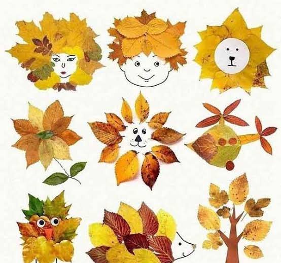  نقاشی درخت پاییزی با برگ