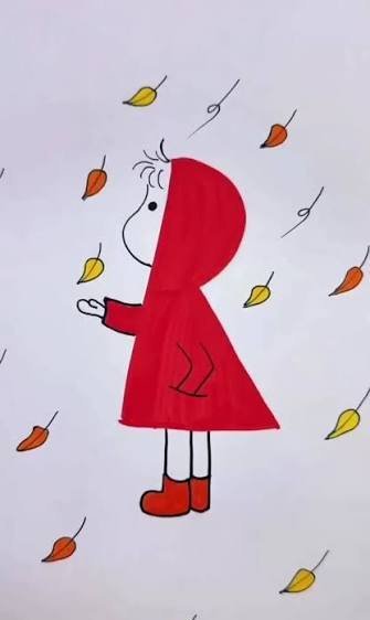  نقاشی پاییز دخترانه
