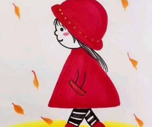  نقاشی پاییز دخترانه