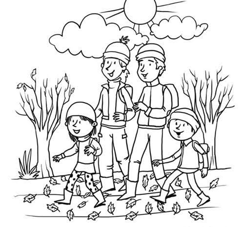  نقاشی پاییز برای مدرسه