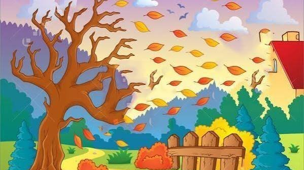  نقاشی پاییز برای مدرسه
