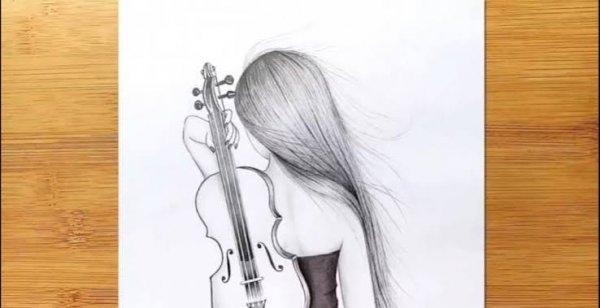  عکس ویولن برای نقاشی
