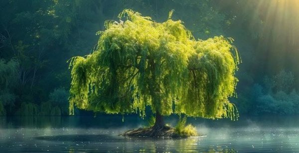  عکس پس زمینه درخت بید با کیفیت