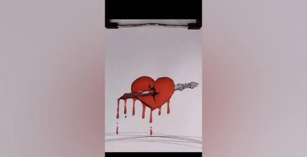  عکس تاتو قلب تیر خورده فانتزی