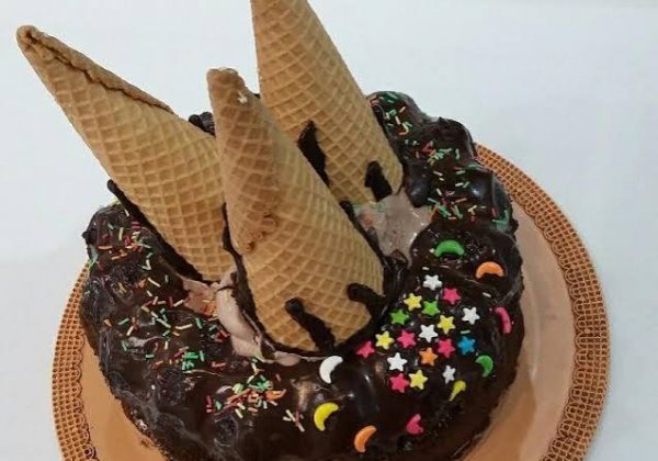  عکس کیک بستنی خوشمزه