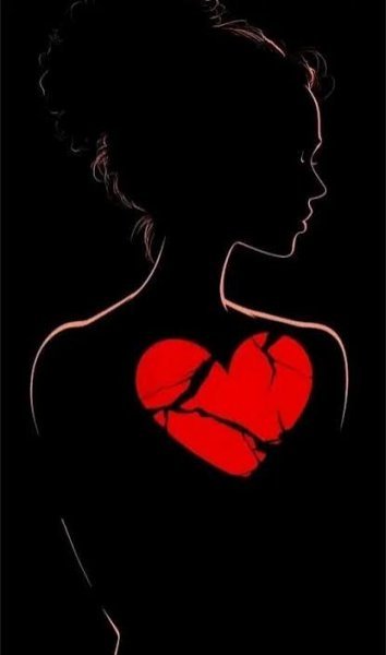  عکس قلب شکسته سیاه