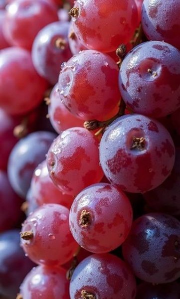عکس پروفایل انگور قرمز باران خورده