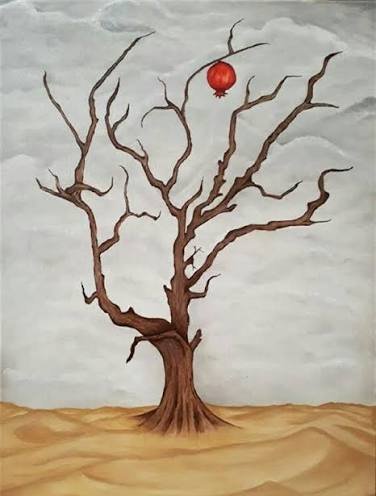  نقاشی انار زیبا