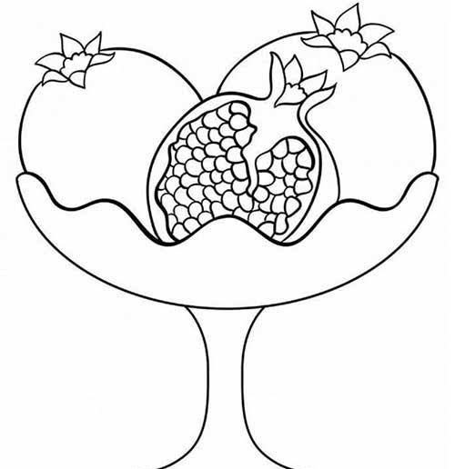  نقاشی انار زیبا