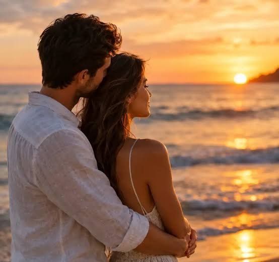  عکس عاشقانه دونفره لب ساحل