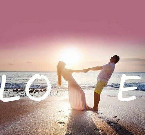  عکس عاشقانه دونفره لب ساحل