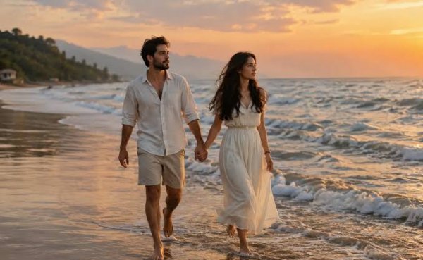  دونفره ژست عکس لب دریا اینستاگرام