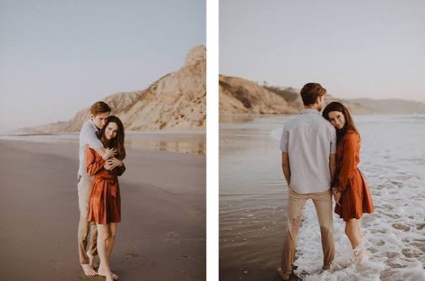 ژست عکس کنار دریا شمال
