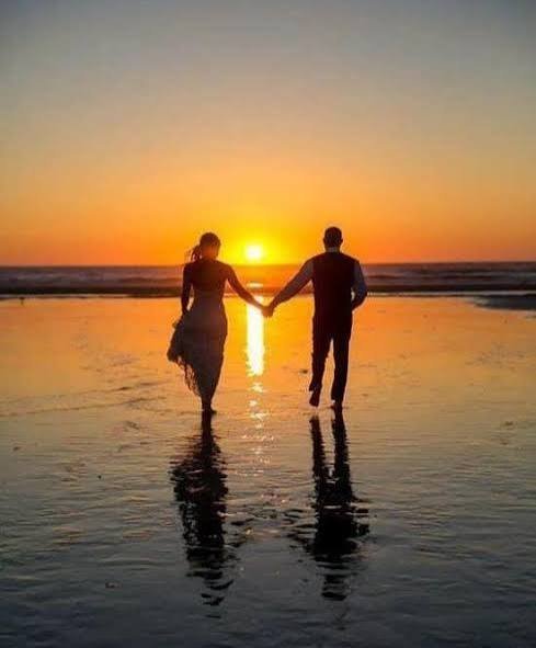  عکس پروفایل عاشقانه غروب دریا با کیفیت عالی