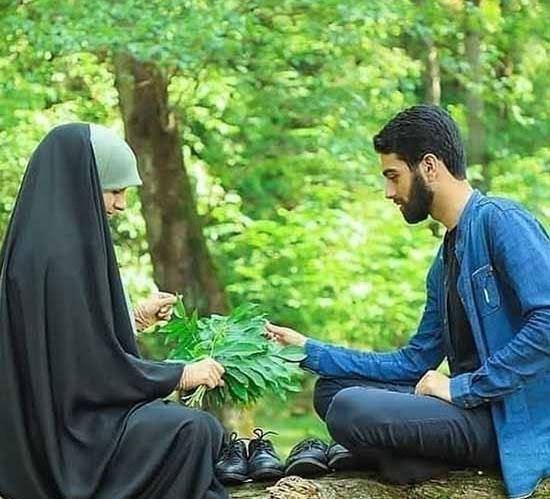  عکس زن و شوهر مذهبی عاشقانه