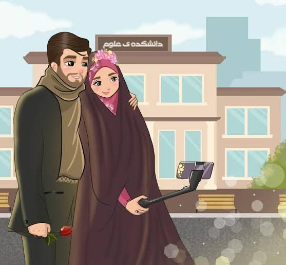  عکس عاشقانه مذهبی کارتونی