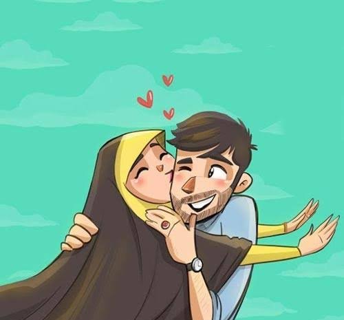  عکس عاشقانه مذهبی کارتونی