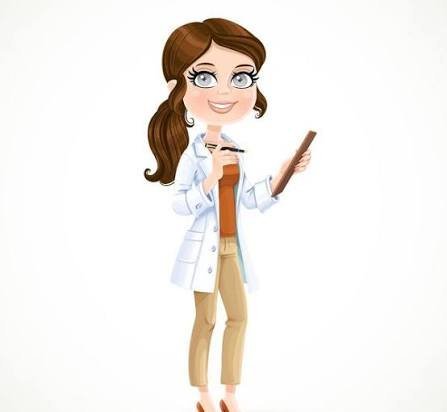  عکس کارتونی دکتر زن