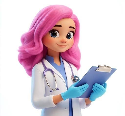  عکس کارتونی دکتر زن