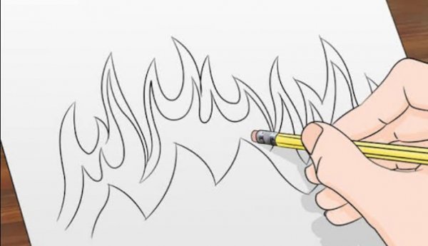  نقاشی آتش آسان