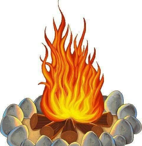  نقاشی آتش آسان