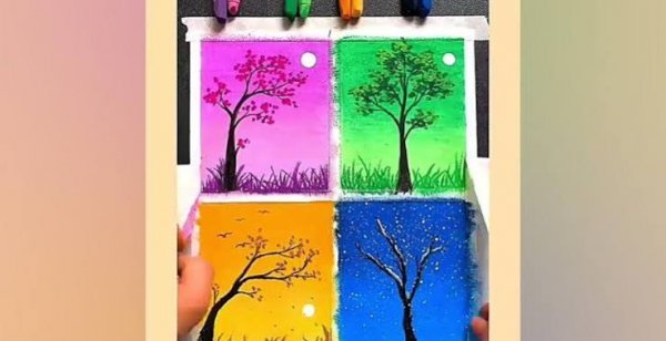 عکس چهار فصل نقاشی