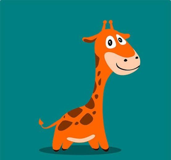  عکس زرافه کارتونی با کیفیت بالا