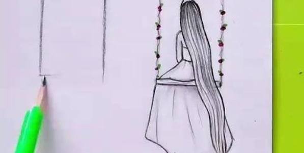  نقاشی دختر بدون چهره