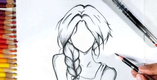  نقاشی دختر بدون چهره