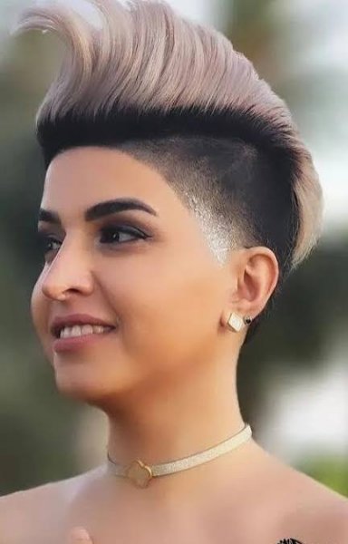  عکس دختر جوان با مدل موهای خاص و خفن