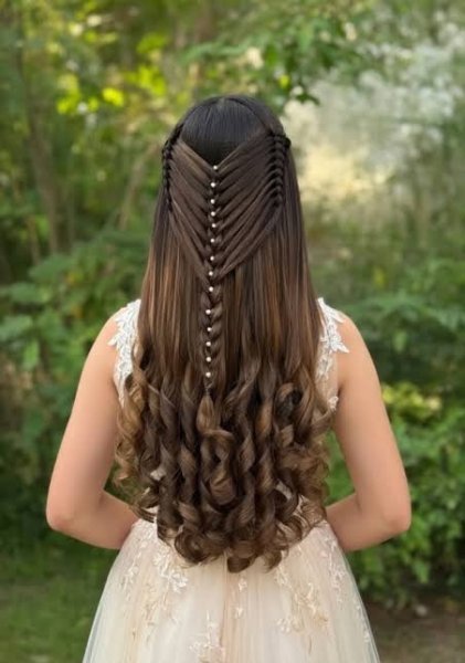  مدل مو دخترانه برای عروسی باز