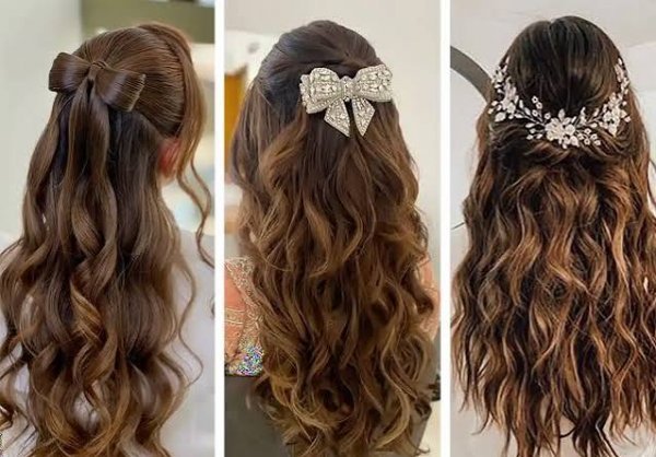  مدل مو دخترانه برای عروسی باز