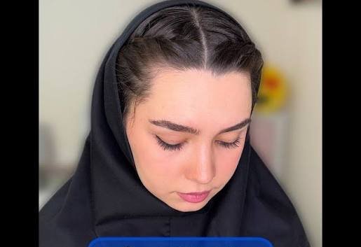  مدل مو زیر مقنعه ساده