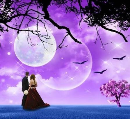  عکس جذاب شب مهتابی عاشقانه برای پروفایل